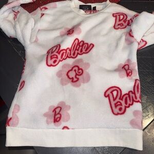 Barbie Kids' White and Red Floral Sweatshirt